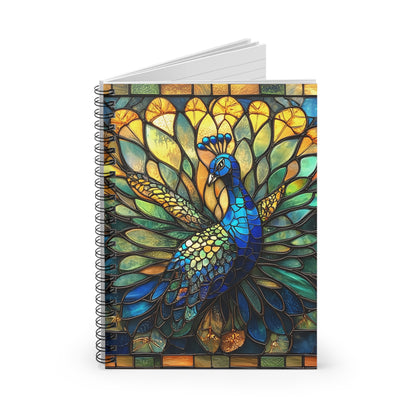 Peacock Spiral Notebook - Ruled Line