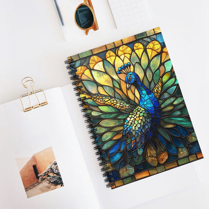 Peacock Spiral Notebook - Ruled Line