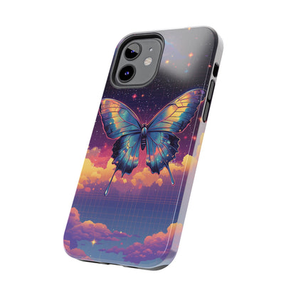 Phone Case - Y2K-Inspired Chrome Butterfly Design