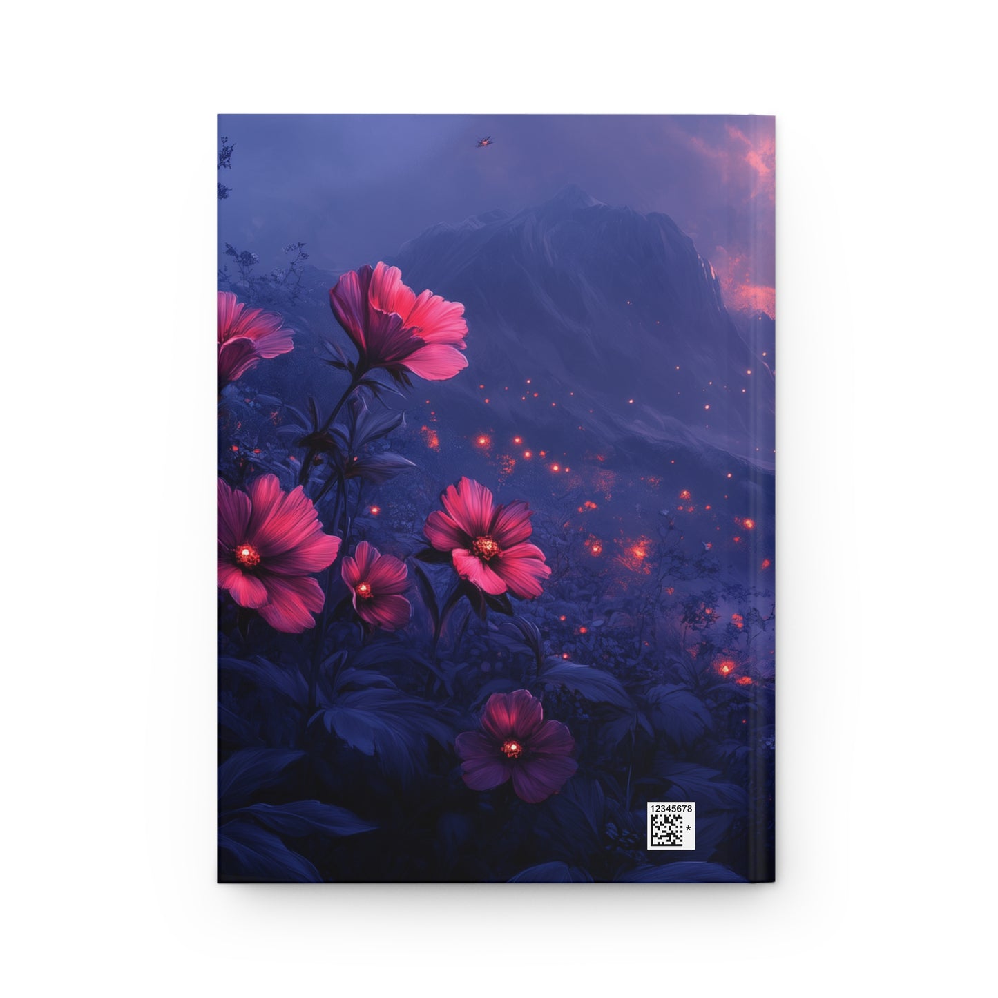 Hardcover Journal - Moody Floral Moonlit Design