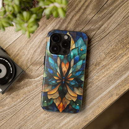 Phone Case - kaleidoscope-Inspired Stained Glass