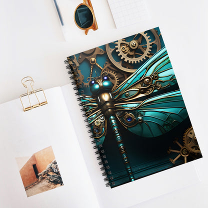 Spiral Notebook - Steampunk Dragonfly