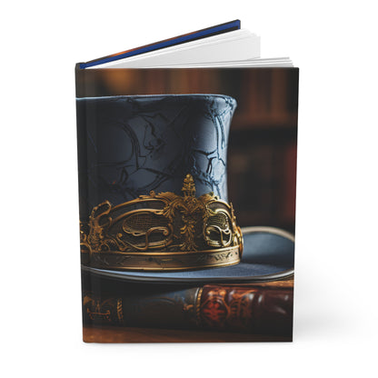 Steampunk Reverie: Royal Blue & Gold Hardcover Journal