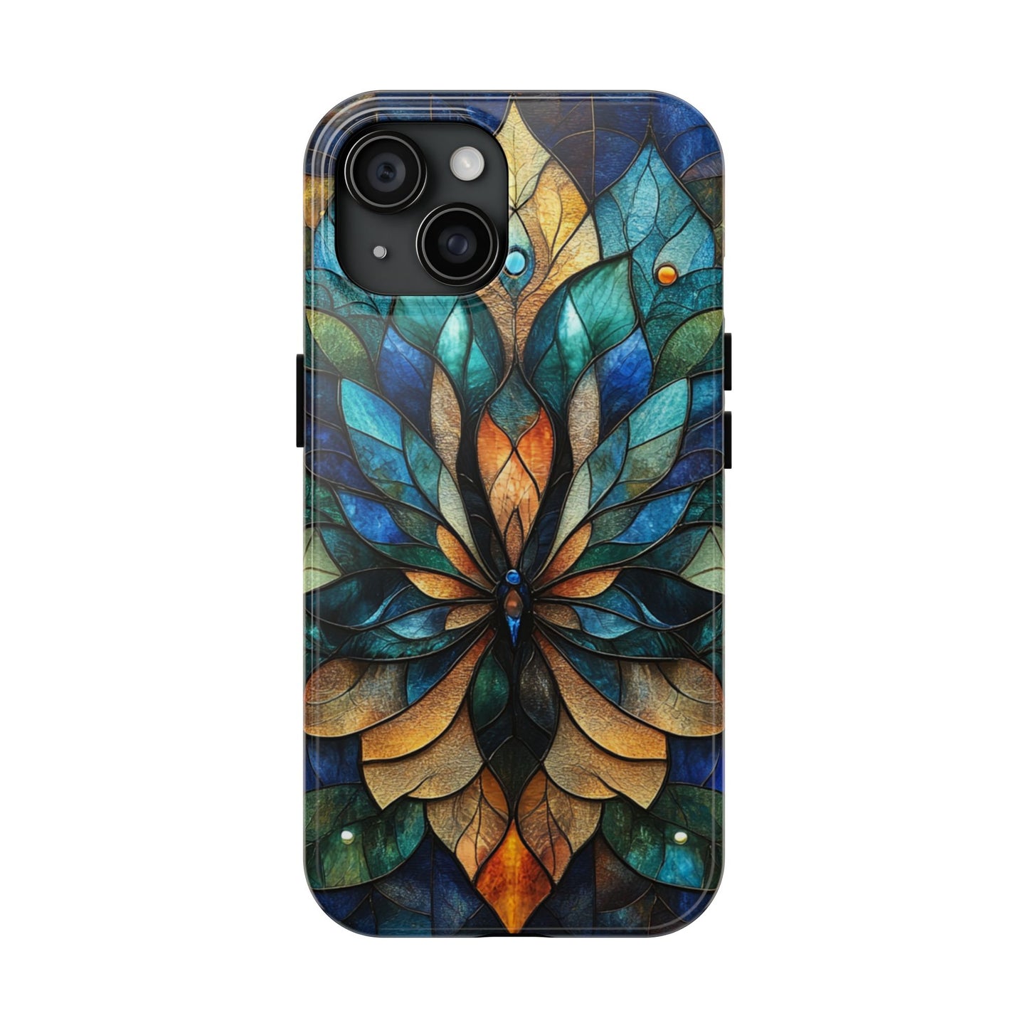 Phone Case - kaleidoscope-Inspired Stained Glass