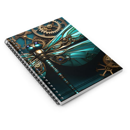 Spiral Notebook - Steampunk Dragonfly