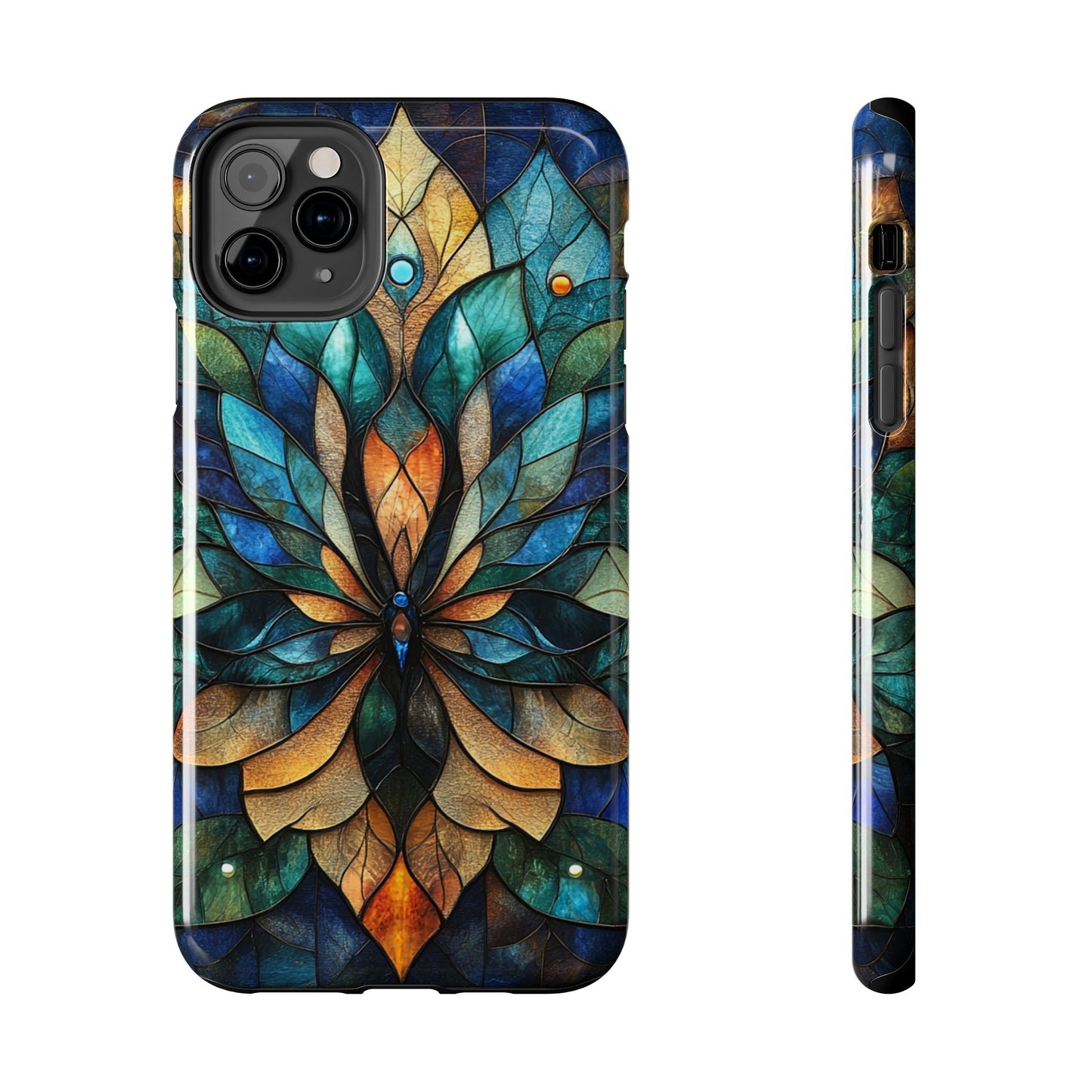 Phone Case - kaleidoscope-Inspired Stained Glass