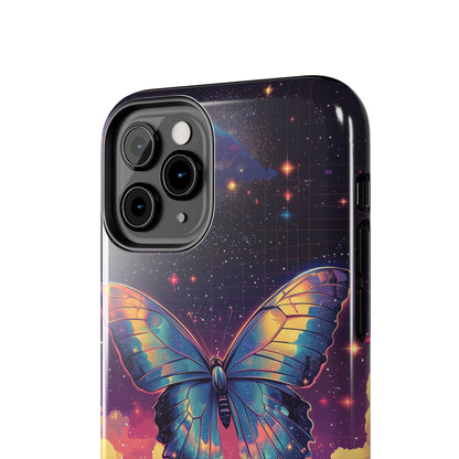 Phone Case - Y2K-Inspired Chrome Butterfly Design