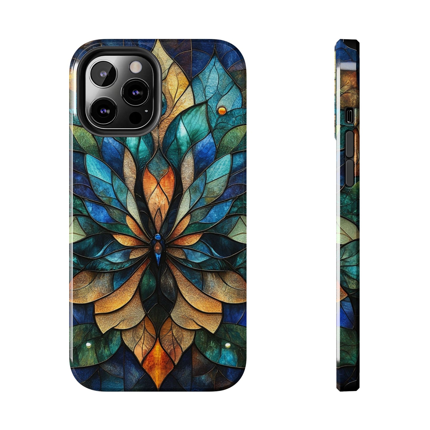 Phone Case - kaleidoscope-Inspired Stained Glass