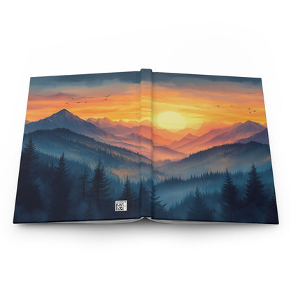 Matte Journal Serene Gradient Mountain Notebook