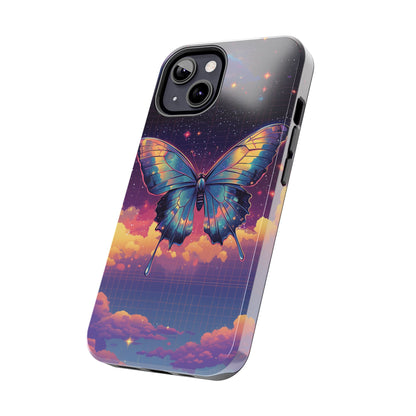 Phone Case - Y2K-Inspired Chrome Butterfly Design