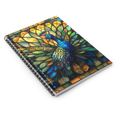 Peacock Spiral Notebook - Ruled Line