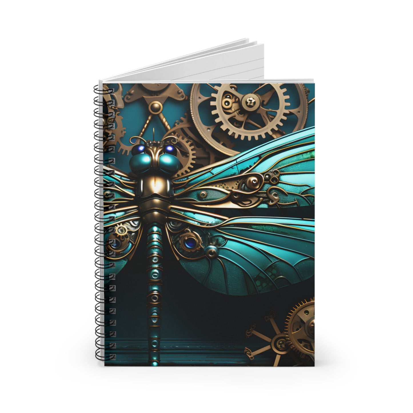 Spiral Notebook - Steampunk Dragonfly