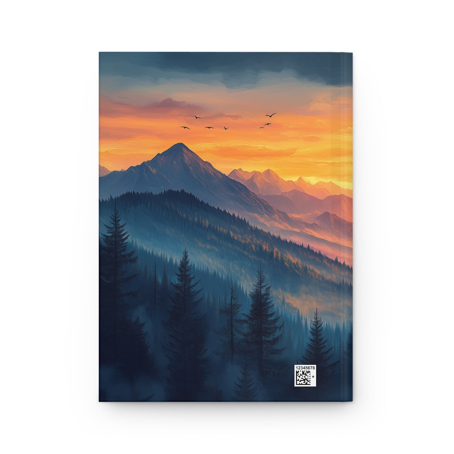 Matte Journal Serene Gradient Mountain Notebook