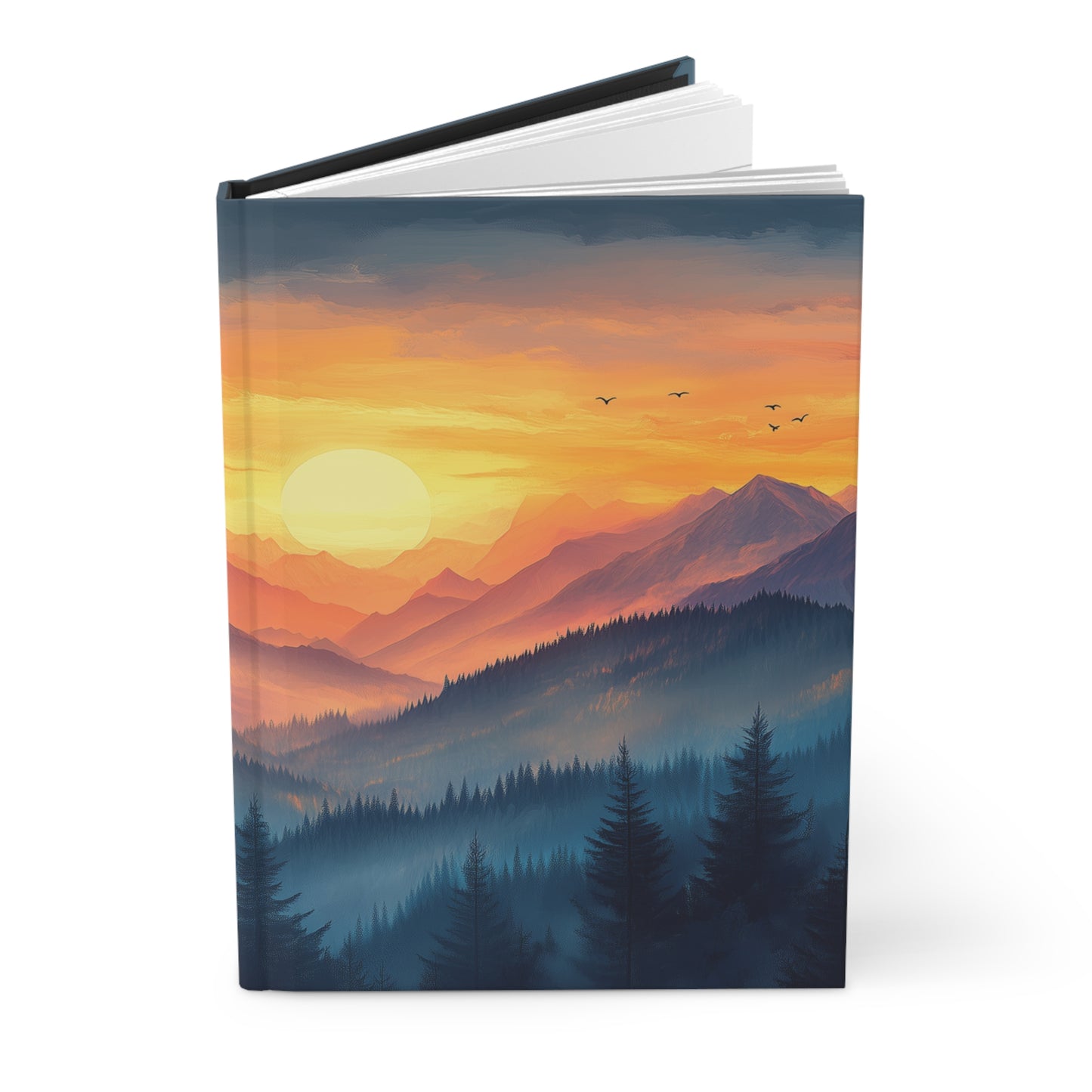 Matte Journal Serene Gradient Mountain Notebook